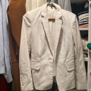 Express Elegant Ivory/Cream/White Women's Blazer - Size 4